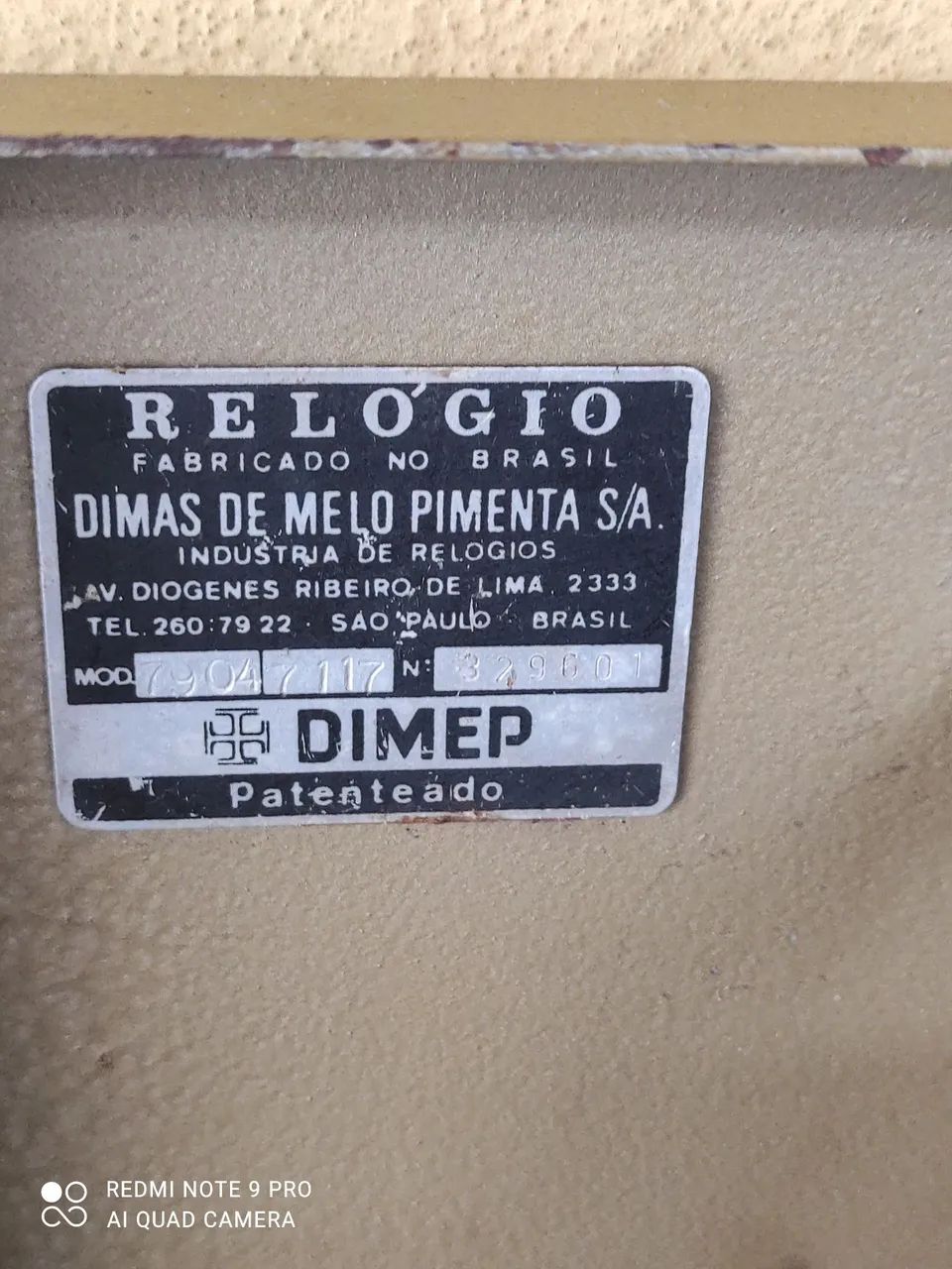 Relógio de ponto antigo,DIMEP, funcionando: - Foto 3