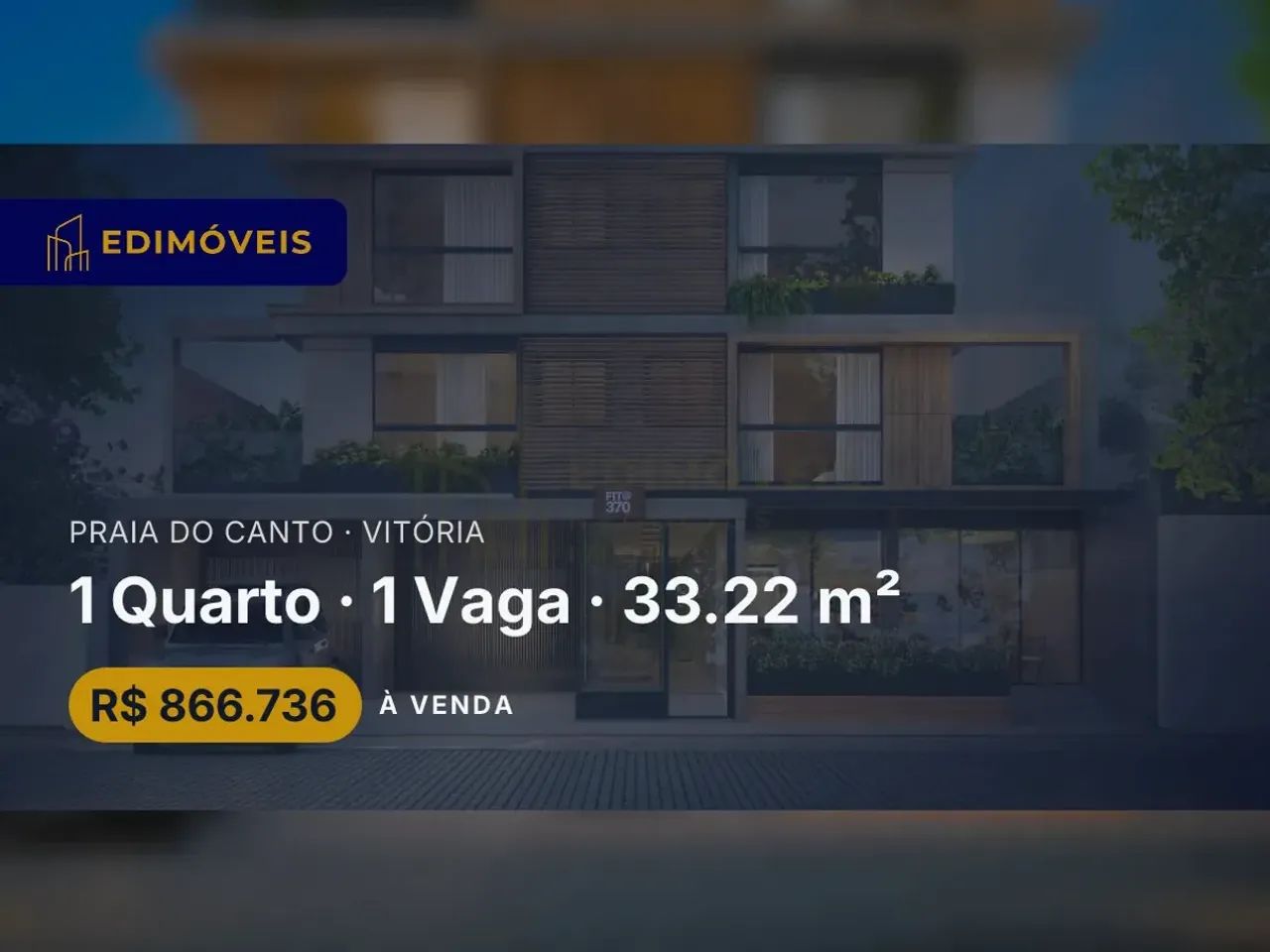 Praia do Canto| Apartamento 1 quarto com lazer completo e funcional