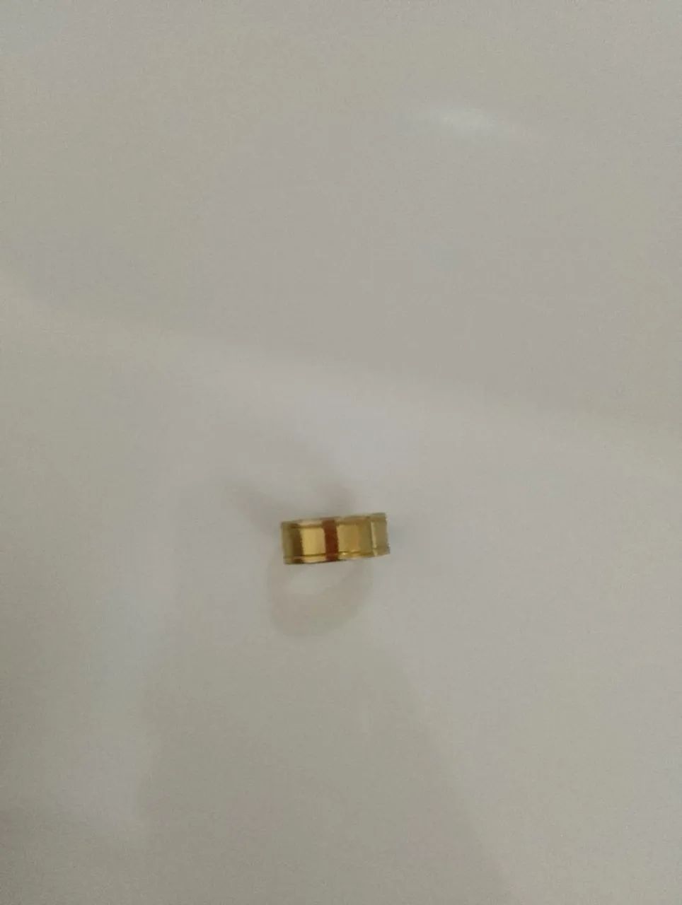 Aliança de prata banhada a ouro 