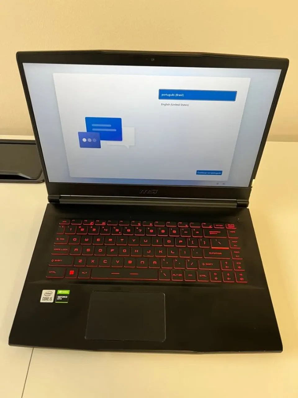 Notebook MSI Gamer | i5 10a Geração | 16GB RAM | Placa de Vídeo
