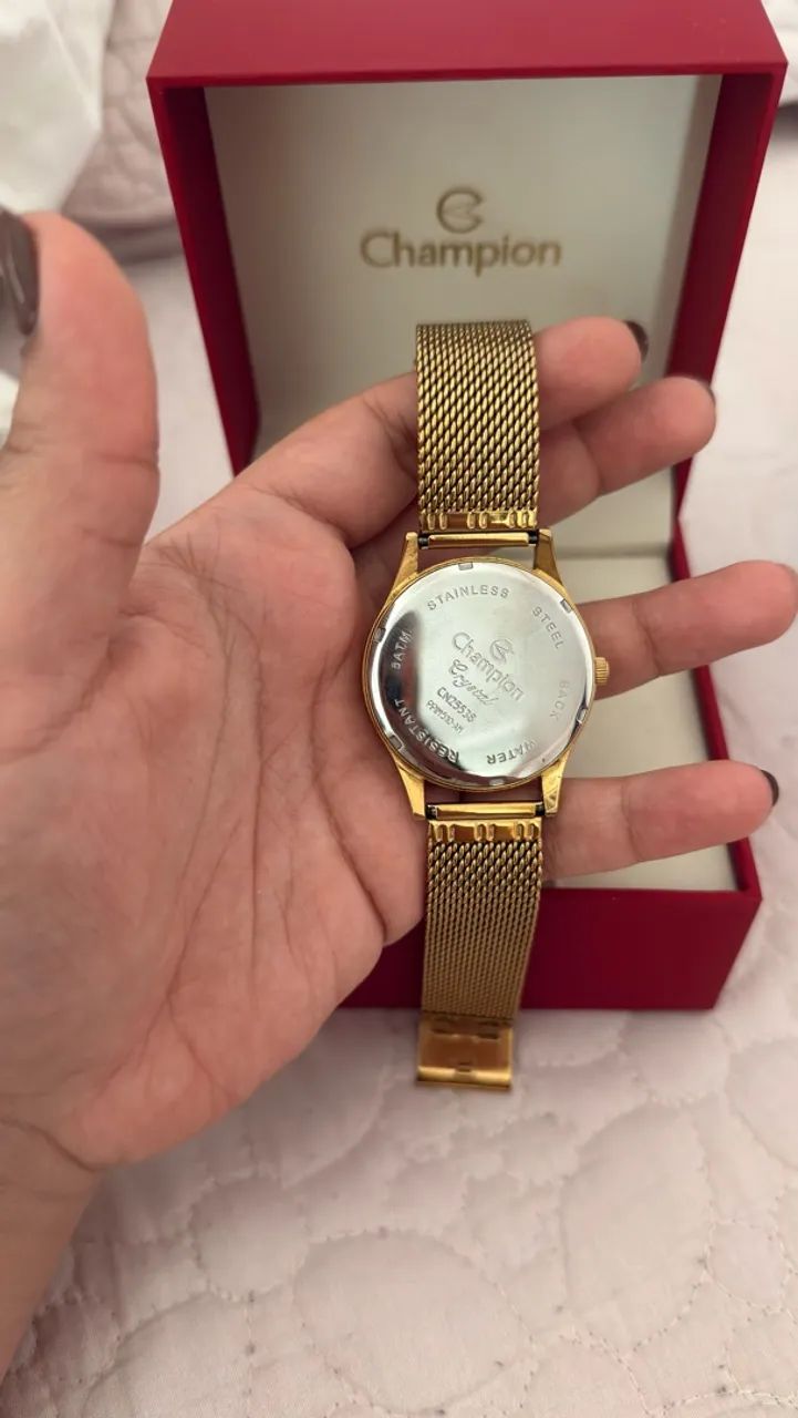 RELÓGIO DOURADO CHAMPION (PULSEIRA AJUSTÁVEL) - Foto 2