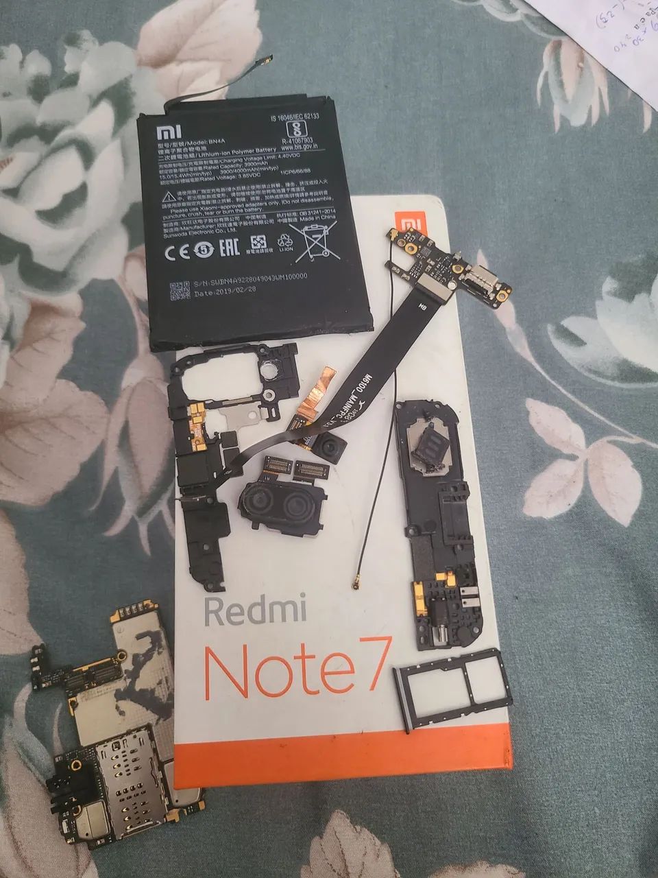 Retirada de peças note 7 xiaomi
