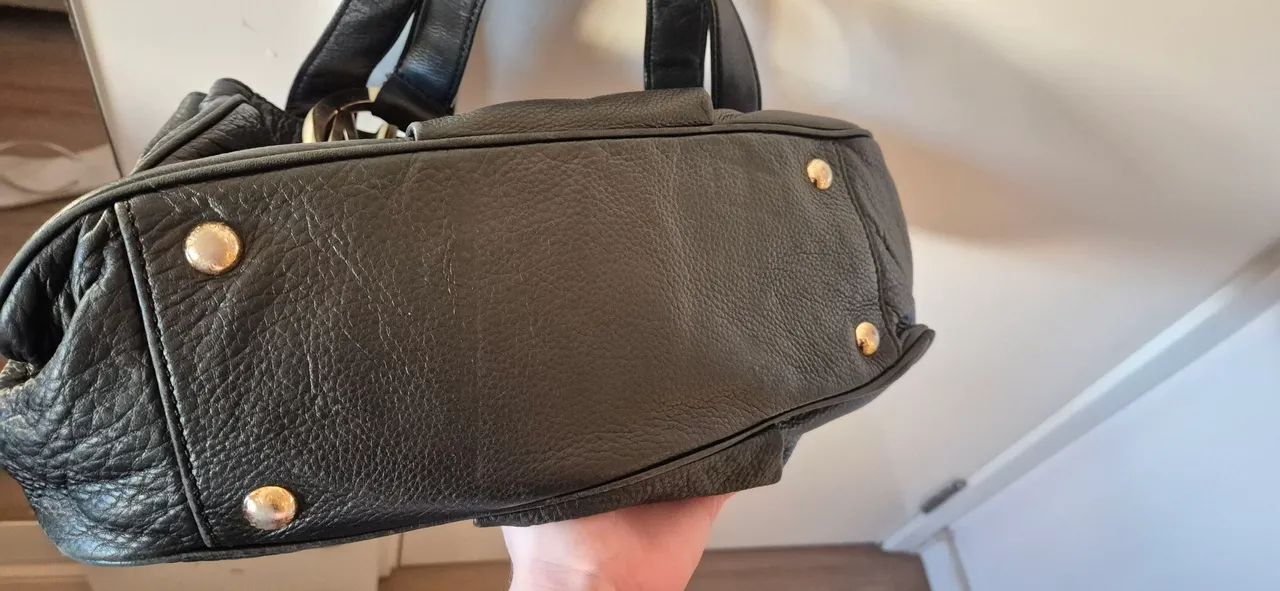 bolsa hobo michael kors preta couro - Foto 4