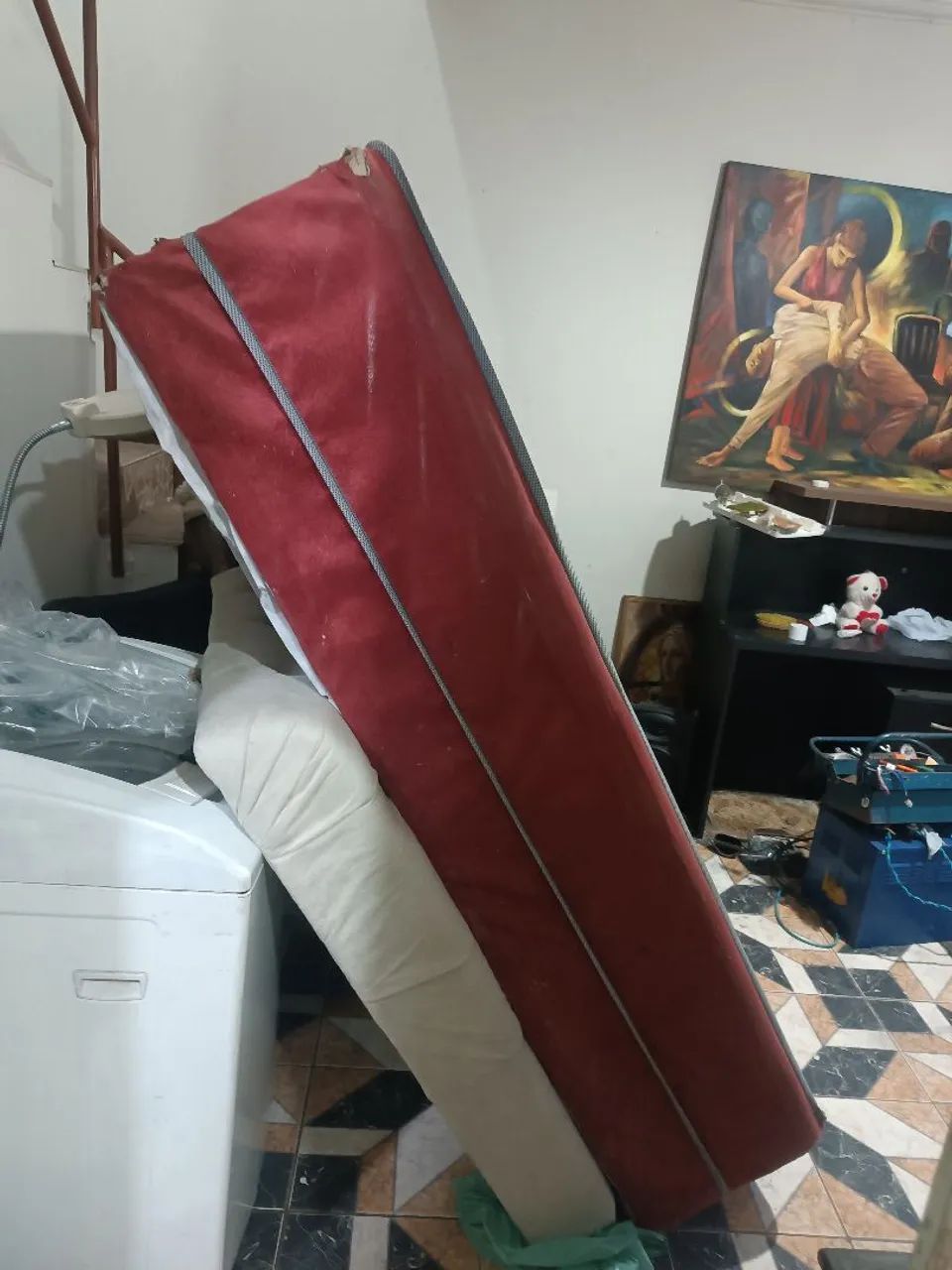 Cama box casal com pés completa  - Foto 3