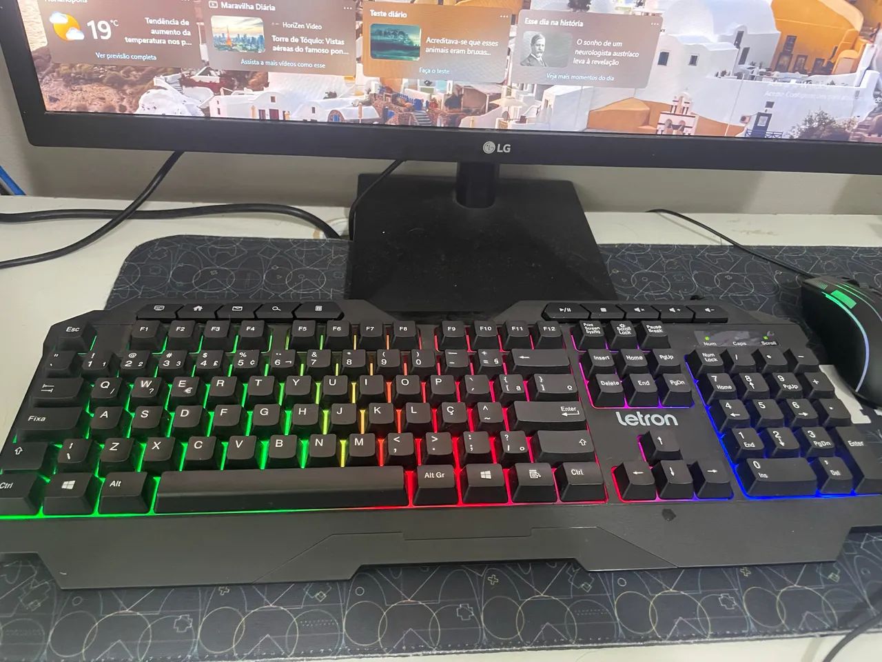Teclado membrana Letron (Com Led) - Foto 3