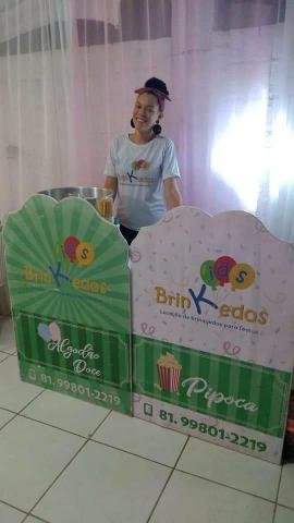 Cama elástica, Piscina de Bolinhas, Pipoca, Algodão Doce, Barrinhas de Futebol e bola - Foto 2