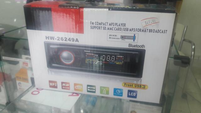 Rádio carro Usb Bluetooth cartão de memória