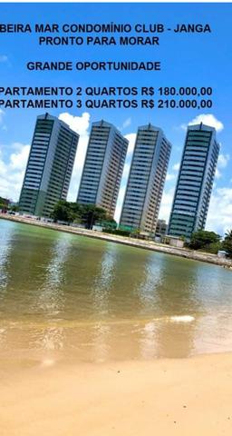 $180.000 Mil Apt 2/3Qts Beira Mar do Janga Lazer completo