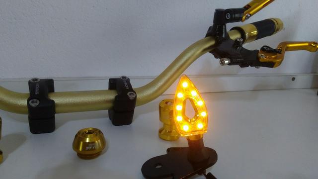 Kit Gold Special, Black, Red, Blue honda Del rey , Prata niquelado - Foto 10