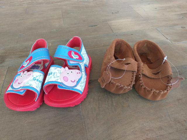 Sandália e mocacim infantil