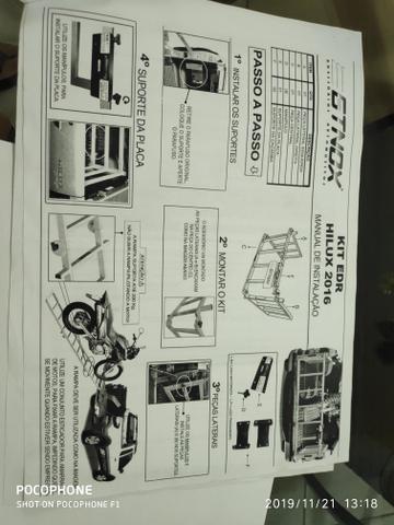 Extensor de caçamba da Hilux 2016 em diante! - Foto 7