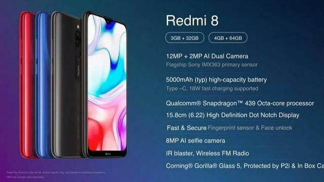 Smartphone Redmi 8 64GB + 4GB Novo lacrado com 1 ano de garantia - Foto 2