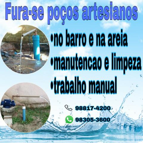 Fura-se poços artesianos