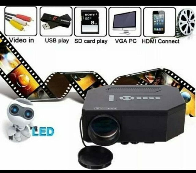 MEGA.PROMOCAO - Projetor até 100 polegadas- 600 LUMENS