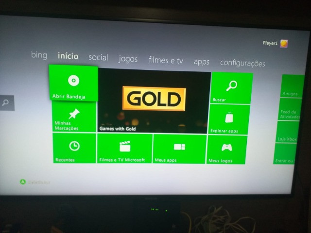 Xbox 360 Bloqueado/Travado + Kinect + 2 Controles + 6 Jogos - Foto 2