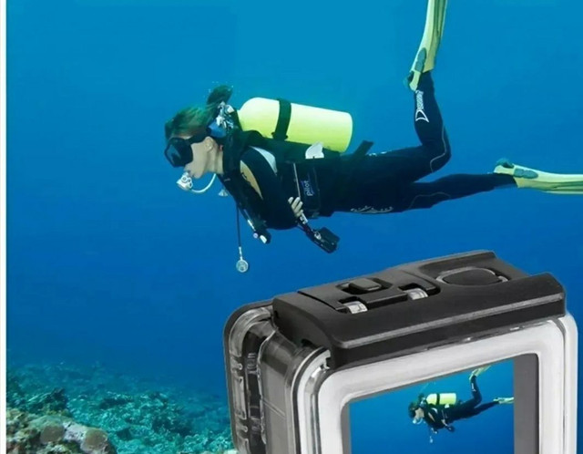 Câmera Filmadora Estilo Gopro Sports 4k Moto Bike Mergulho<br><br> - Foto 3