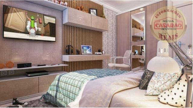 Apartamento com 2 dormitórios à venda, 77 m² por R$ 419.958 - Maracanã - Praia Grande - Foto 2