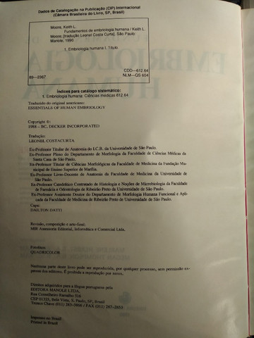 Livro: Fundamentos de Embriologia Humana - Foto 3