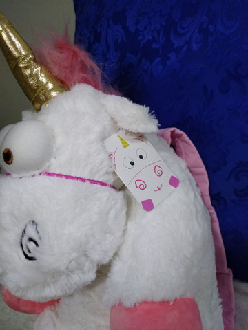 Mochila unicórnio de pelúcia - Foto 2