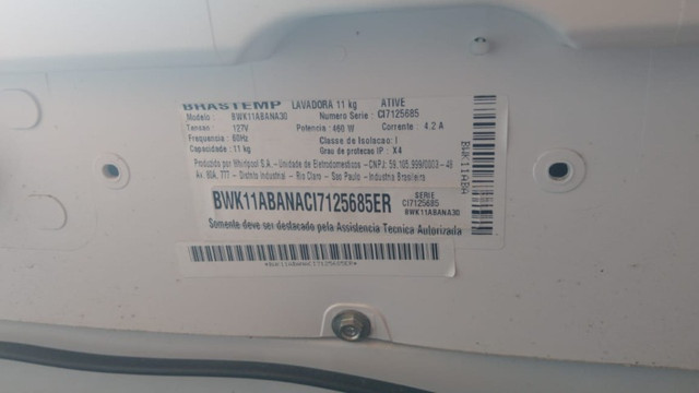 Máquina de lavar roupas Brastemp ative!!11kg! - Foto 4