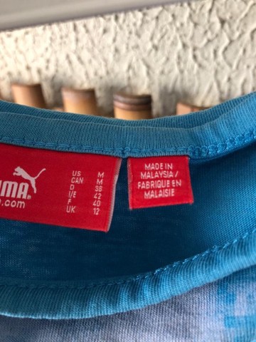 Blusa Puma azul - tamanho M  - Foto 2