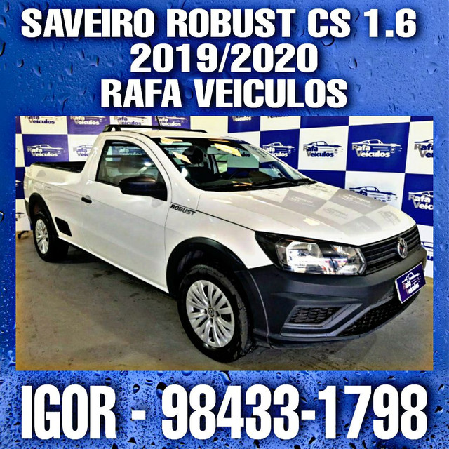 VOLSKWAGEN SAVEIRO ROBUST CS 1.6 FLEX 2019/2020, VENDEDOR IGOR KIMURA KK¥