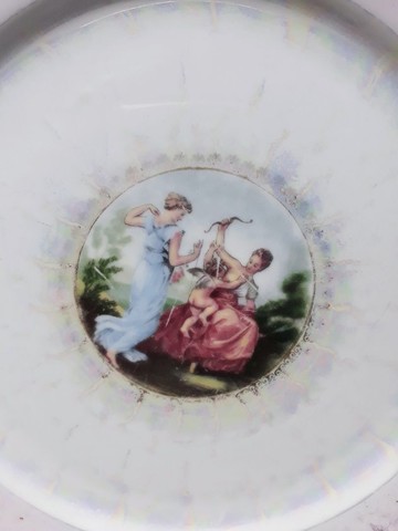 Antigo prato de porcelana Schmidt anos 60 - Foto 5