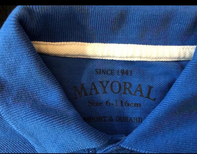 Camiseta Polo Infantil Mayoral Azul - Foto 3