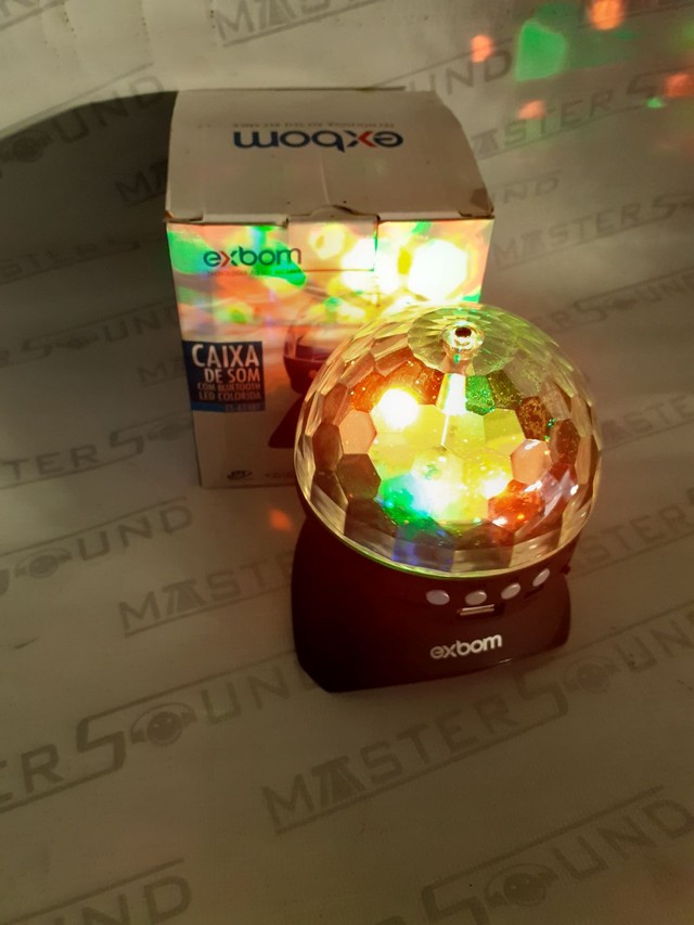 Speaker, com Led colorido, usb,sd,FM,bluetooth, Nova.  - Foto 2