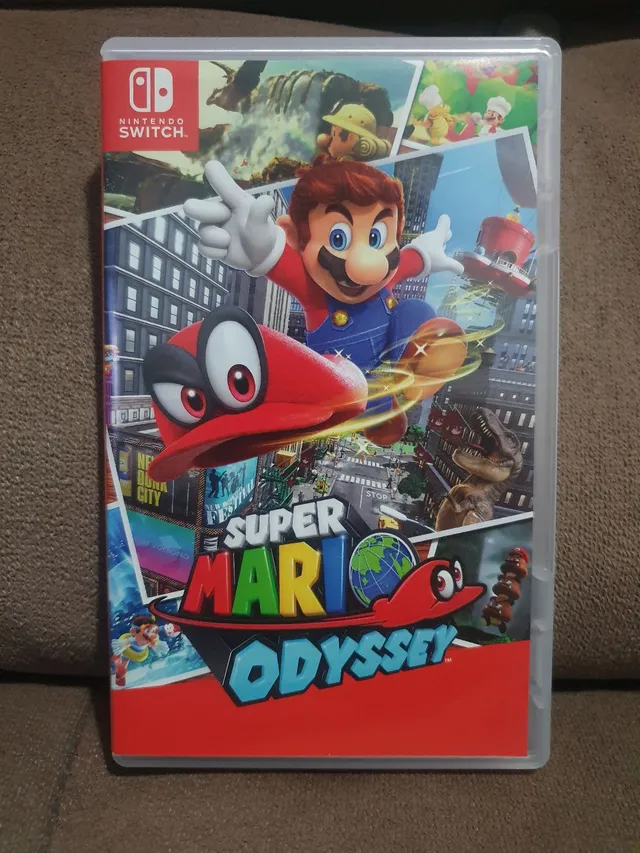 NS Super Mario Odyssey Edição Padrão Nintendo Switch Carta De Jogo Físico