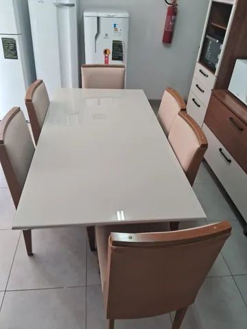 Set of table and 6 chairs, 100% MDF (Nevada table)