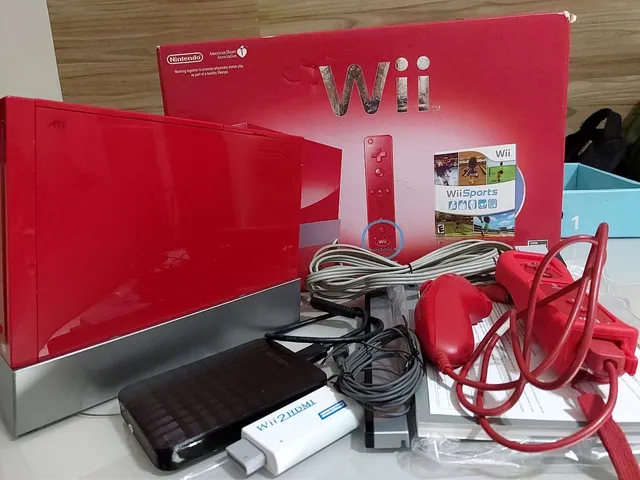 Nintendo Wii vermelho usado - Videogames - Centro, Juiz de Fora 1258561821