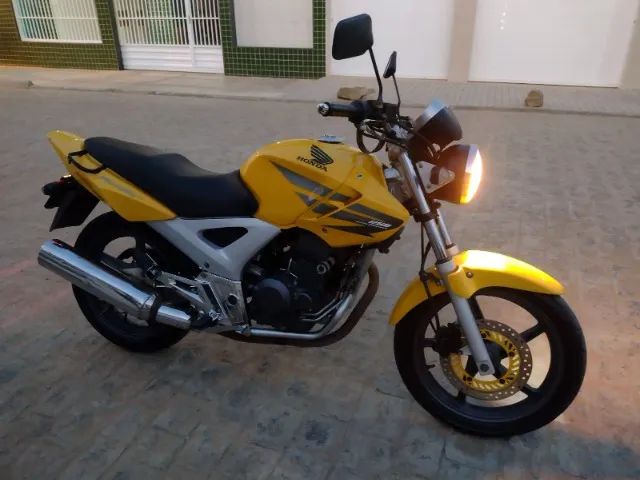 Honda cbx 250 twister,2008, amarela, r$ 6.500 em Brasil