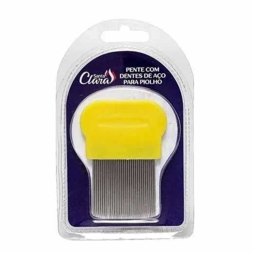 Pente C/ Dentes Aço P/ Piolho Santa Clara 2468