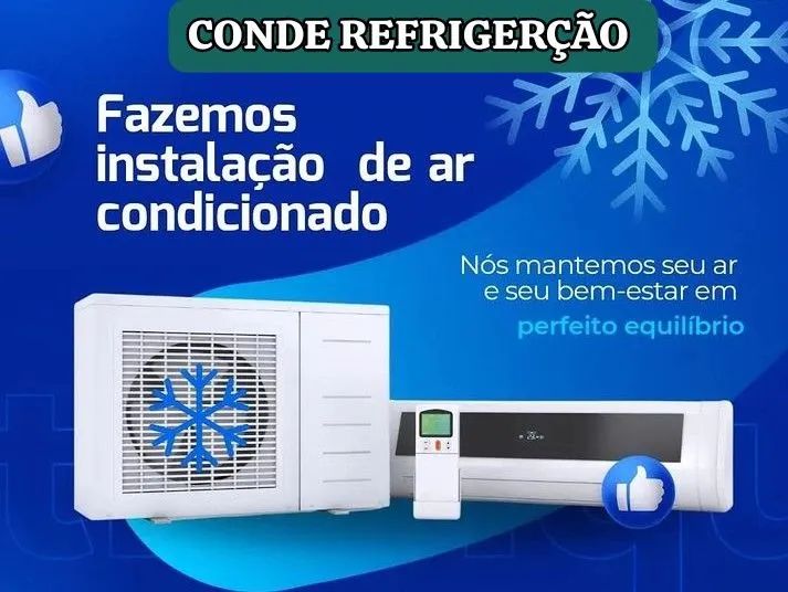 Trabalhamos com instalação limpeza recarga de gás e outros