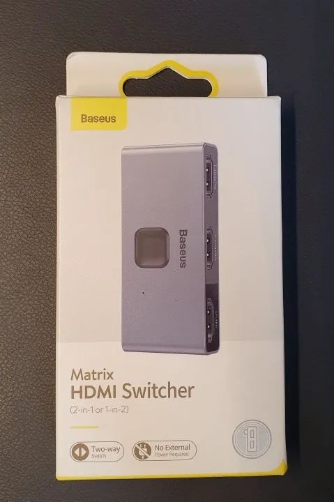 Hub Switch Hdmi baseus R$ 110,00