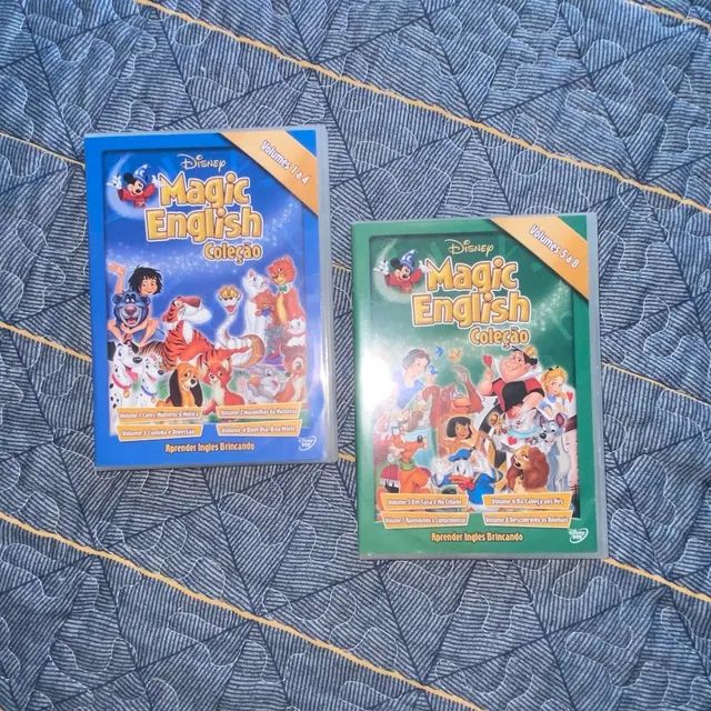 Dvd Disney Magic English - Coleção Volumes 1 À 8 (8 Discos) - CDs