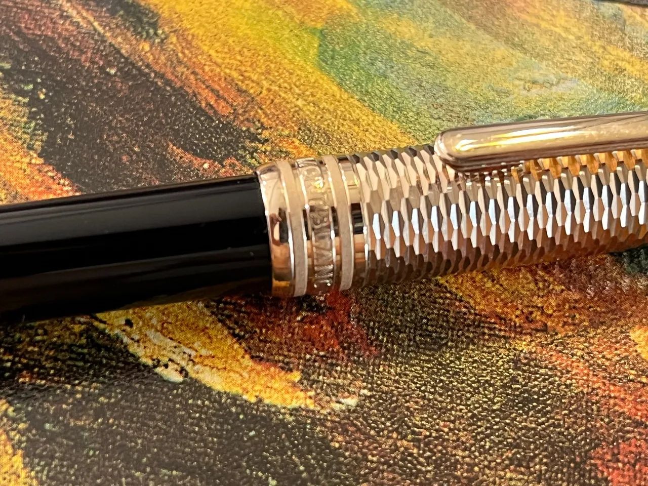 Caneta Esferográfica Montblanc Geometric - Impecável!  - Foto 4