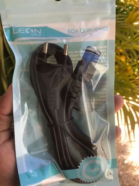 Cabo De Força Bipolar Para Tv Smart Notebook Impressora 2 metros (Novo) - Foto 2