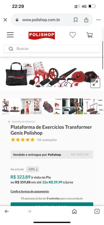 Aparelhos  de treino de academia novo - Foto 3