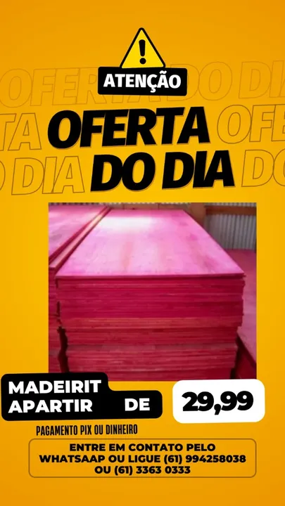 Madeirit a partir de R$ 29,99