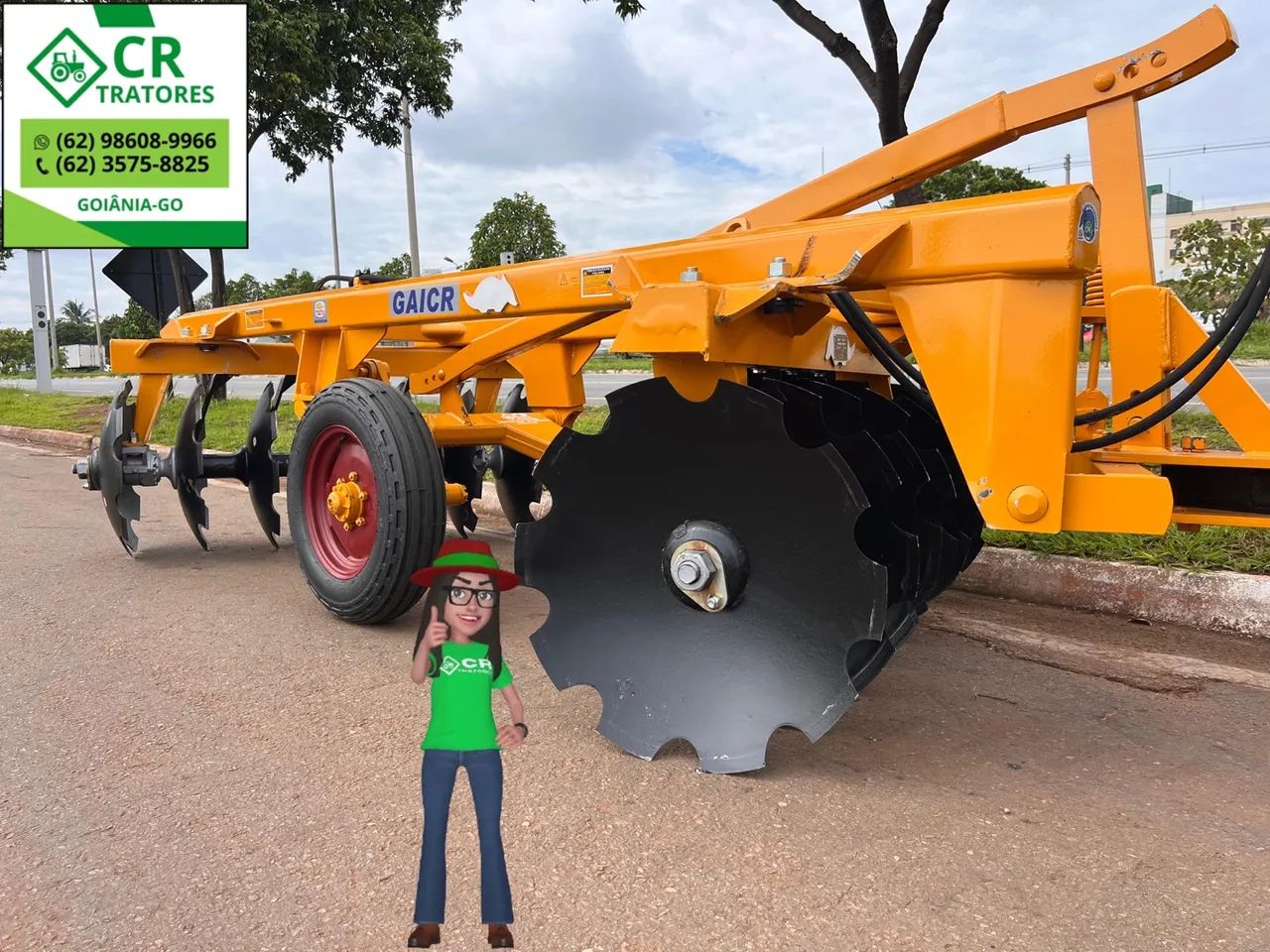 Grade Aradora 14x28 TATU - CR Tratores - Foto 4