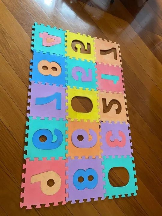 kit 15 tatame infantil números - Foto 2