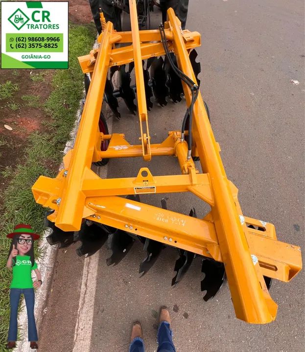 Grade Aradora 14x28 TATU - CR Tratores - Foto 2