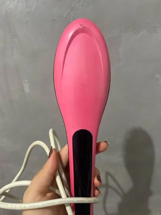 Escova alisadora de cabelo Gravity - Cor Rosa - Foto 4