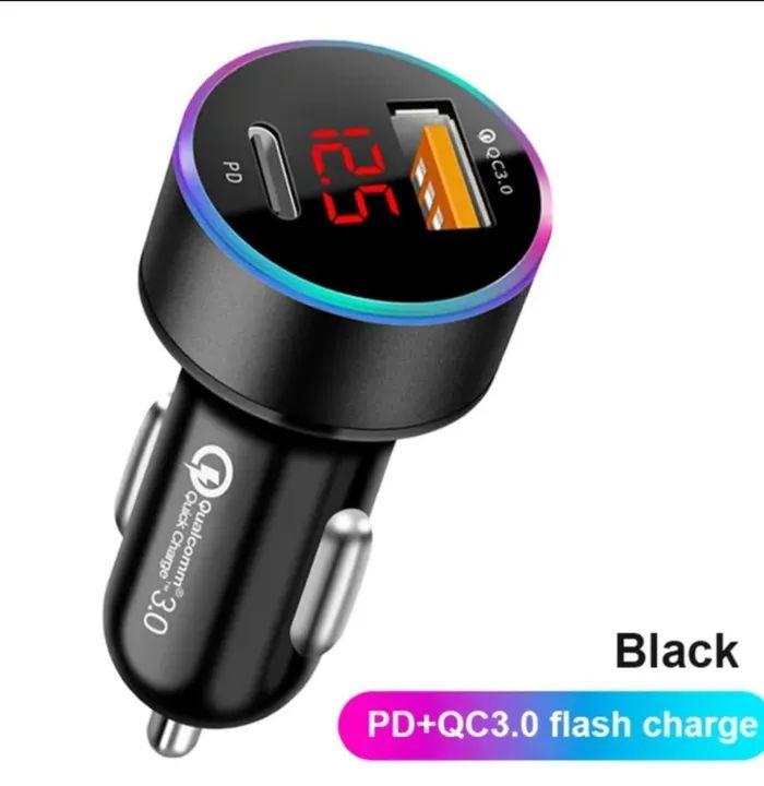 Fonte p/ carro Turbo Nova c/ Tipo C e USB (Não entrego) - Foto 2