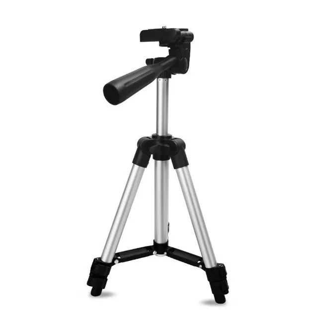 Tripé De Alumínio Profissional c/ Nível e Suporte para Celular Smartphones Webcam Câmeras - Foto 6