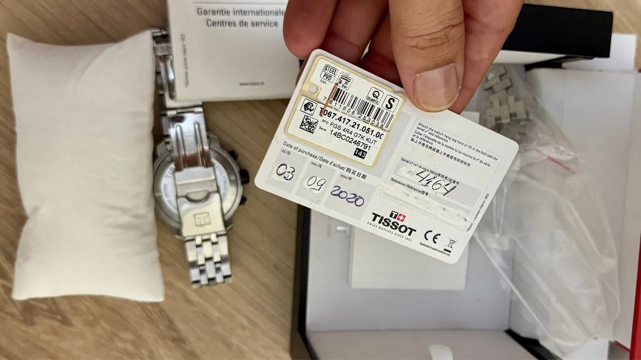 Relógio Tissot ORIGINAL masculino em aço inoxidável e vidro de Safira - Foto 4