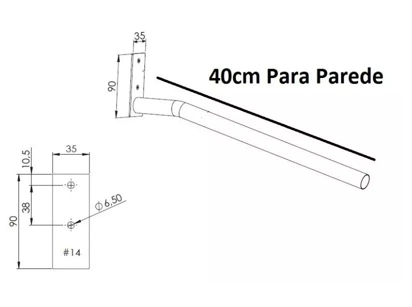 2 Rt Arara Cabideiro Para Roupas De Parede - Foto 2