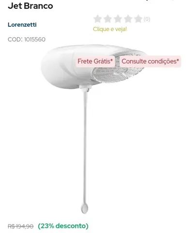 Chuveiro Eletrônico Lorenzetti 